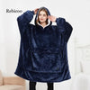 Hooded Fleece Pajamas Thickened Pullover Sleepwear